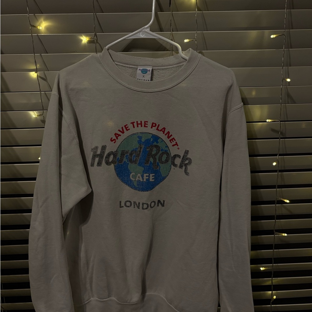 Hard Rock Cafe Gray Crewneck Sweater